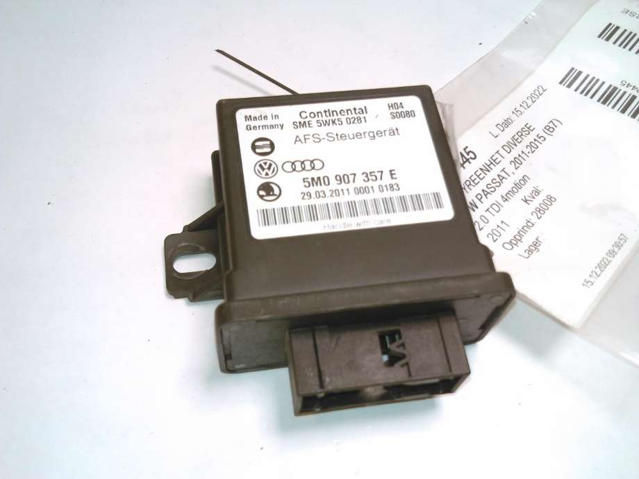 Styreenhet diverse til VW Passat, 2011-2015 (B7) (B7) (5M0907357E)