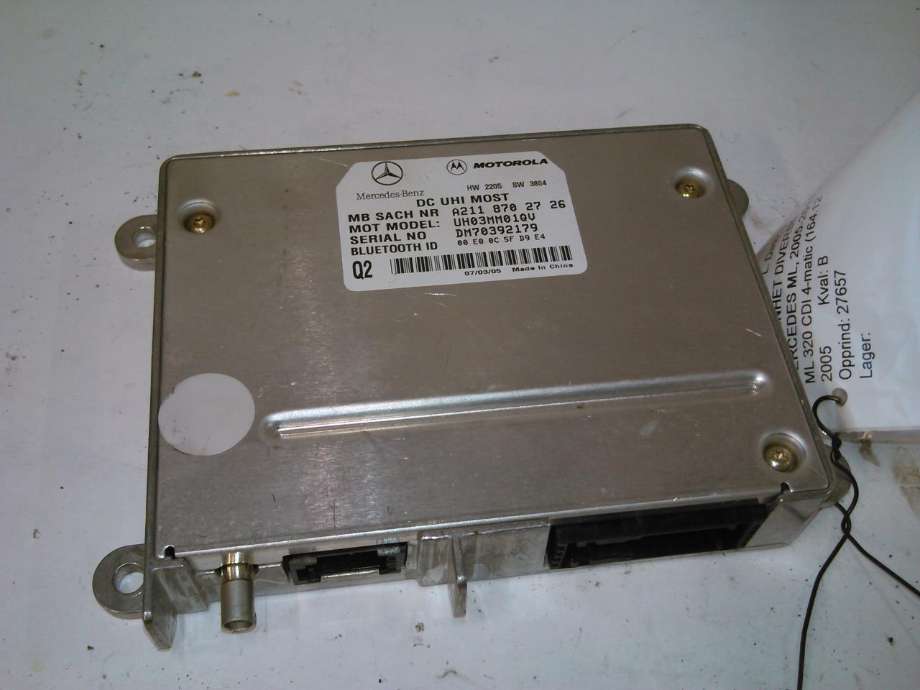 Styreenhet diverse til Mercedes ML, 2005-2011 (W164) (W164) (MOTOROLA|A2118702726)