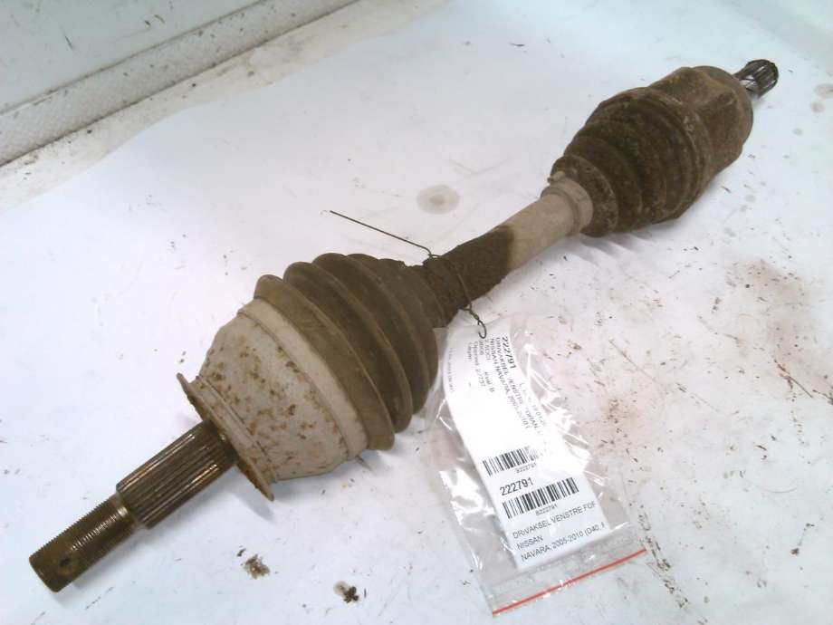Drivaksel venstre foran, diesel/manuell til Nissan Navara, 2005-2010 (Fase 1) (D40) (D40) 