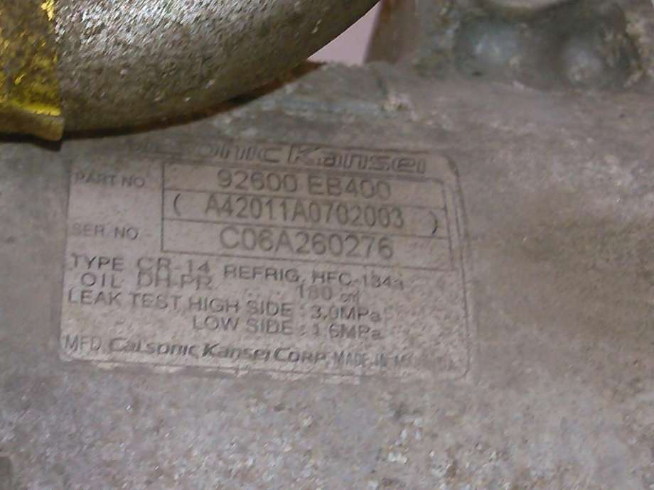 Aircondition kompressor til Nissan Navara 2005-2010 (Fase 1) (D40) (D40) 