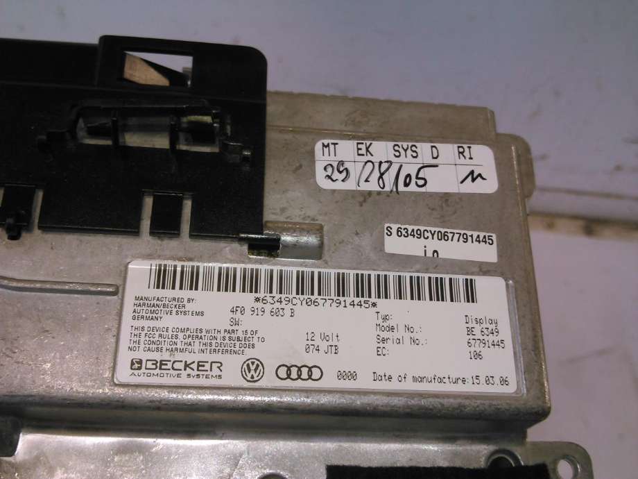 Instrument diverse til Audi A6 2005-2008 (Type III, Fase 1) (C6) (C6) (4F0919603B|)