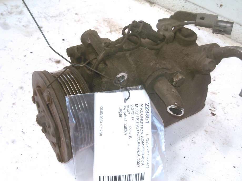 Aircondition kompressor til Mitsubishi Outlander, 2007-2010 (Type II, Fase 1)  