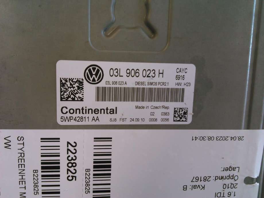 Styreenhet motor til VW Golf, Plus/Cross 2009-2013 (Fase 2)  (03L906023H|)