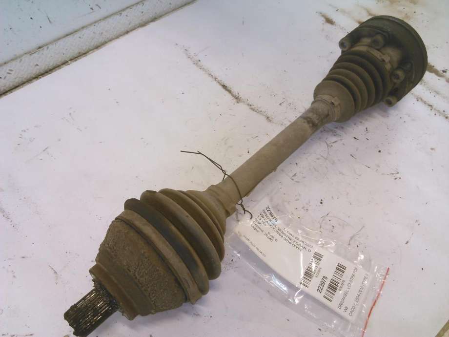 Drivaksel venstre foran, diesel/manuell til VW Caddy, 2004-2010 (Type III, Fase 1)  
