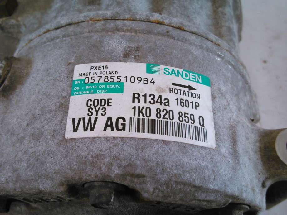 Aircondition kompressor til VW Touran 2007-2010 (Type I, Fase 2)  (1K1820859Q|)