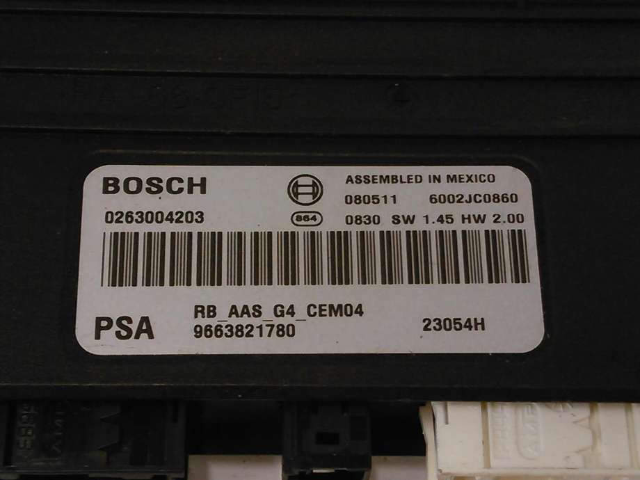 Styreenhet diverse til Citroën C5 2008-2017 (Type II)  (BOSCH|0263004203|9663821780|)