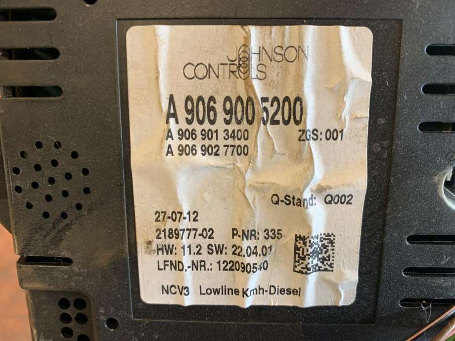 Instrumentpanel til Mercedes Sprinter 2006-2013 (Fase 1) (906) (906)
