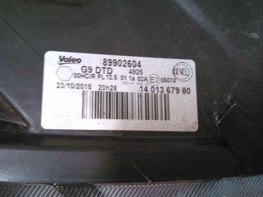 Frontlykt venstre halogen til Citroën Jumpy 2007-2016 (Type II)