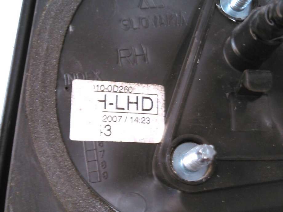 Speil høyre til Toyota Yaris 2006-2009 (Type II, Fase 1)  