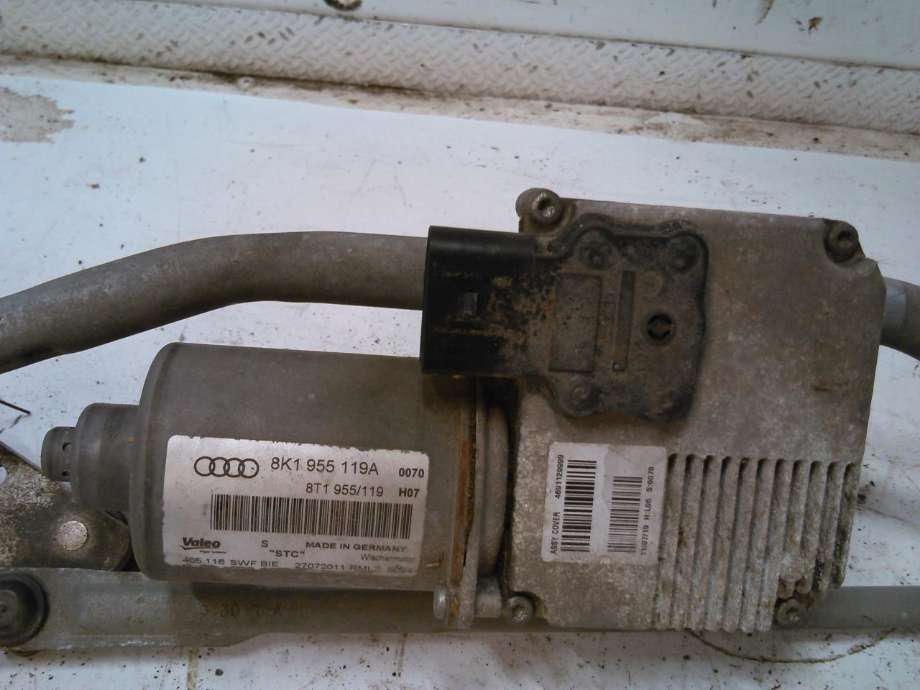 Viskermotor frontrute komplett m/overføring til Audi A4, Allroad 2009-2016 (Type I) (B8) (B8) (VALEO|8K1955119A|)