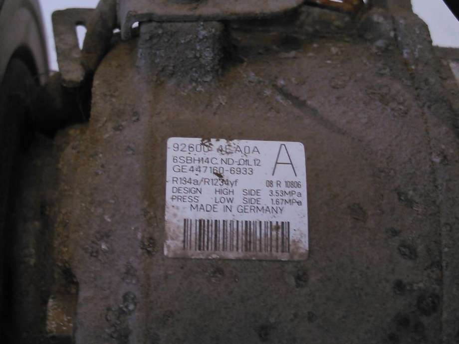 Aircondition kompressor til Nissan Qashqai 2014-2021 (Type II)  (GE447160-6933|926004EA0A|)