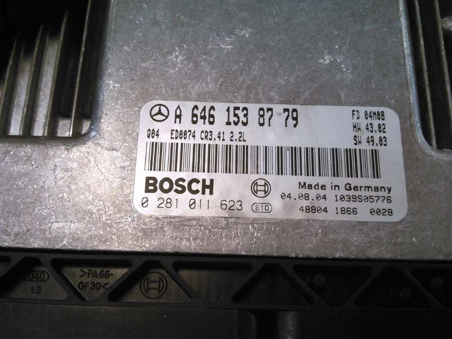 Styreenhet motor til Mercedes E-Klasse 2002-2006 (Fase 1) (W211) (W211) (0281011623|A6461538779|)