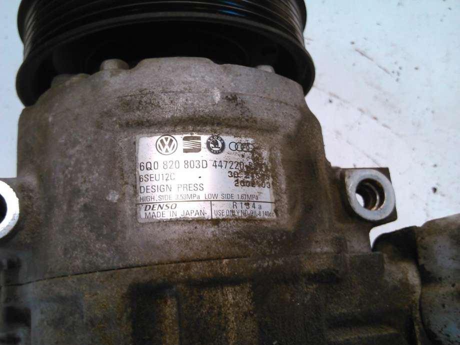 Aircondition kompressor til VW Polo 2002-2005 (Type IV, Fase 1)  (DENSO|6Q0820803D|)