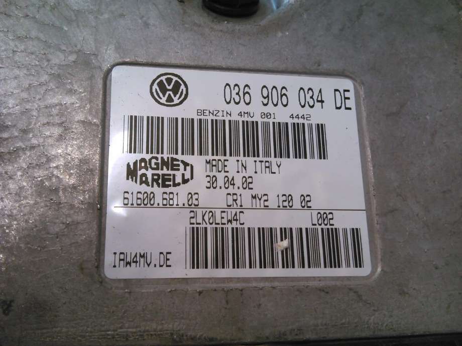 Styreenhet motor til VW Polo 2002-2005 (Type IV, Fase 1)  (MAGNETIMARELLI|036906034DE|)
