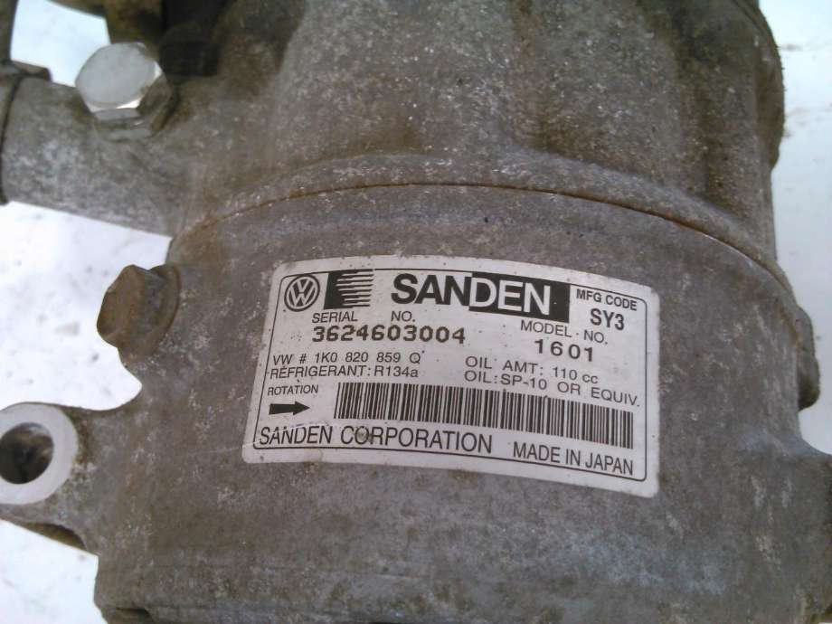 Aircondition kompressor til VW Touran 2007-2010 (Type I, Fase 2)  (SANDEN|1K0820859Q|)
