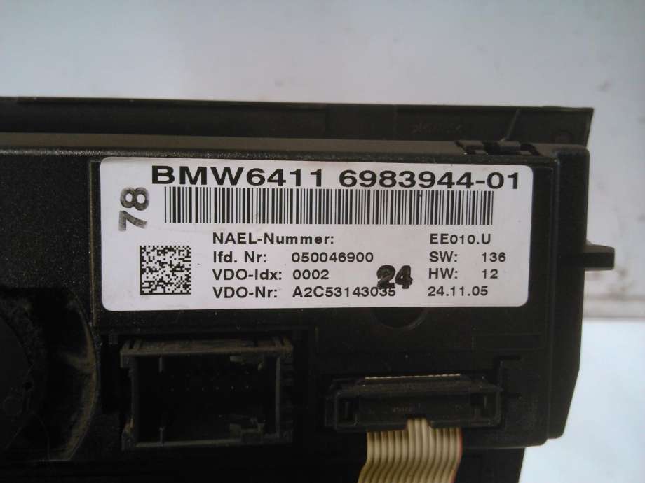 Varmeapparat betjening til BMW 3-Serie 2005-2011 (E90/E91/E92/E93) (E90/E91/E92/E93) (64116983944-01|)