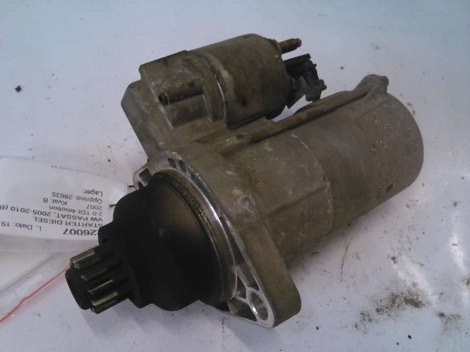 Starter diesel til VW Passat, 2005-2010 (B6) (B6) (02M911023N)