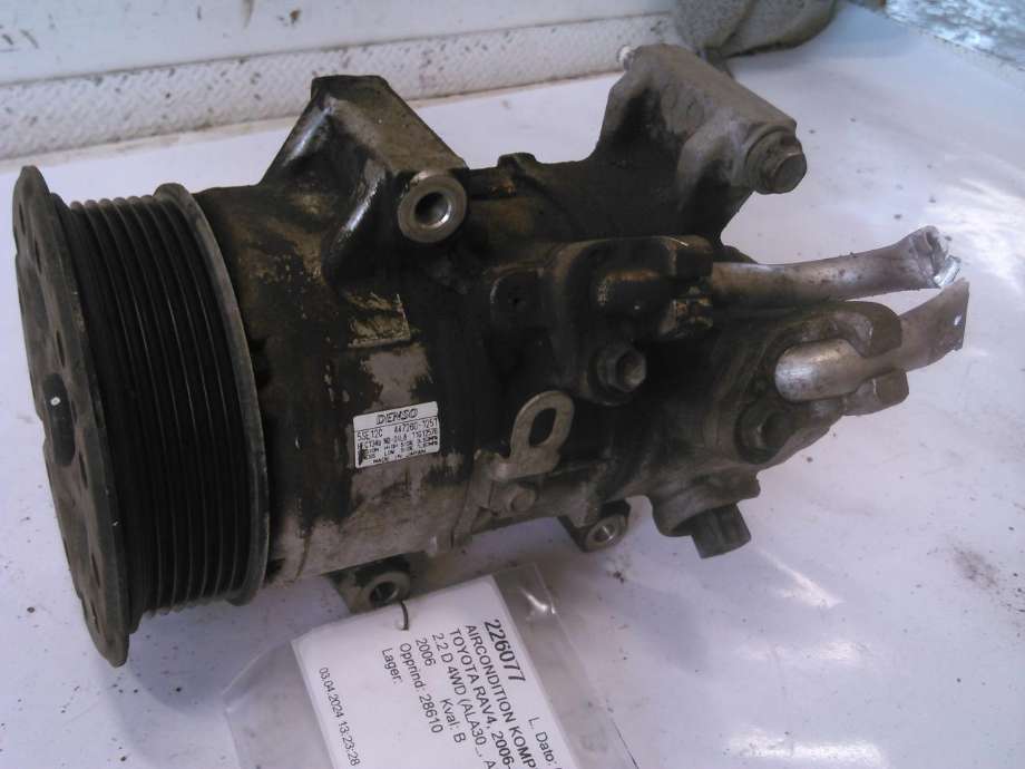 Aircondition kompressor til Toyota RAV4, 2006-2009 (Type III, Fase 1)  (DENSO|447260-1251)