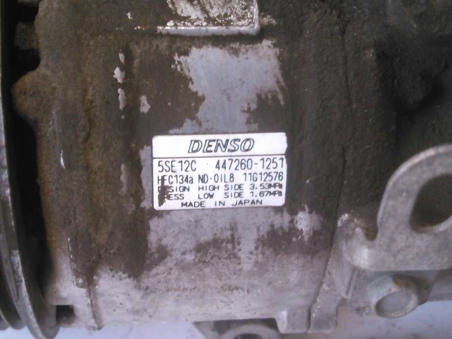 Aircondition kompressor til Toyota RAV4 2006-2009 (Type III, Fase 1)  (DENSO|447260-1251|)