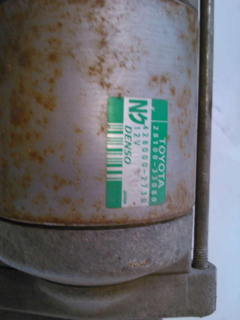 Starter diesel til Toyota Auris 2007-2010 (Type I, Fase 1)  (DENSO|28100-33080|428000-2730|)
