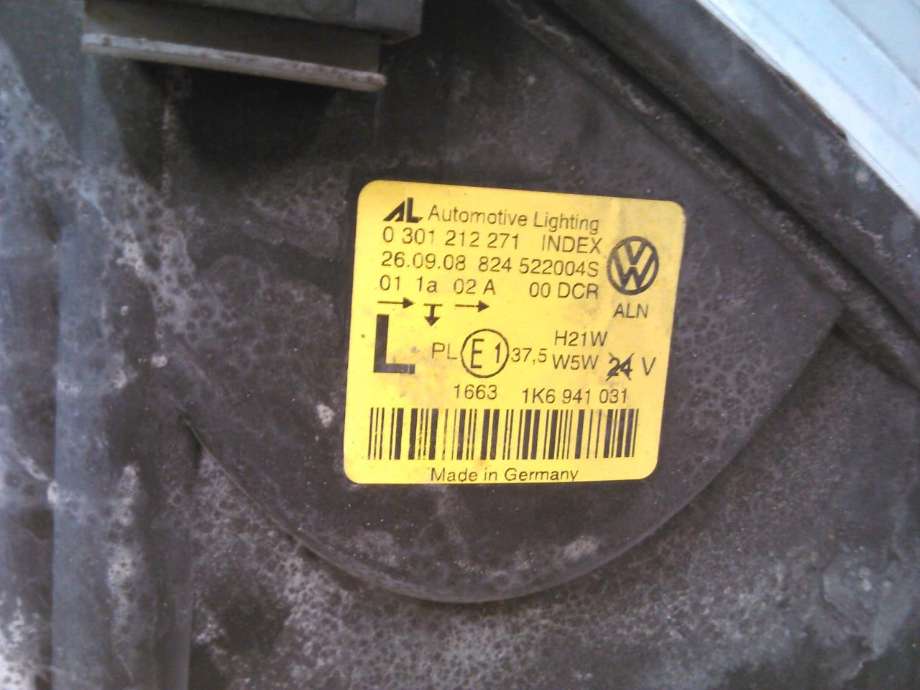 Frontlykt venstre xenon til VW Golf V, Combi 2003-2008  