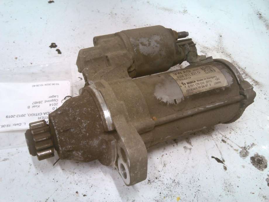 Starter til Škoda Citigo, 2012-2019  (02M911021G)