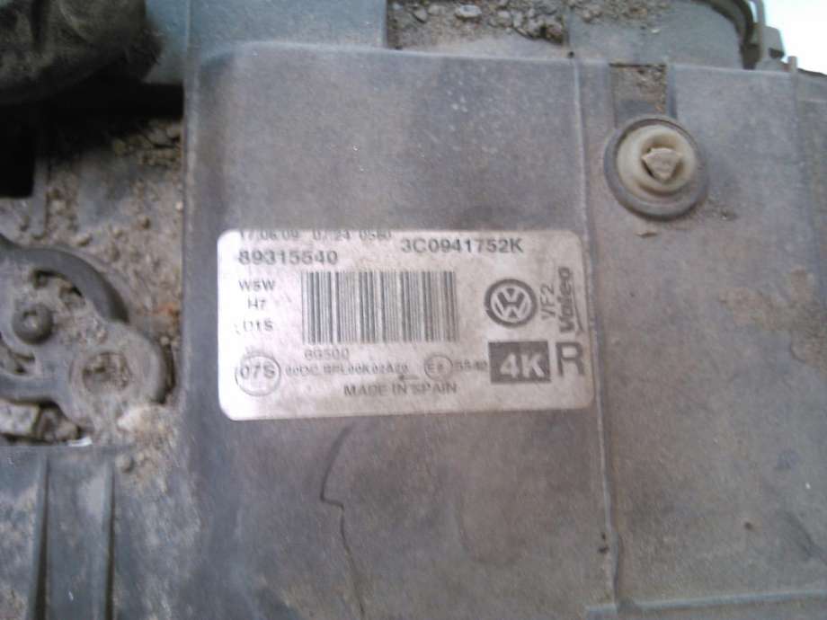 Frontlykt høyre xenon til VW Passat 2005-2010 (B6) (B6) 