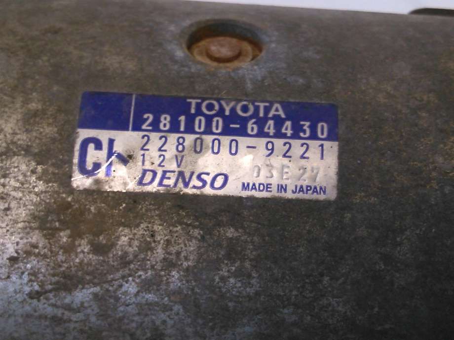 Starter diesel til Toyota RAV4 2000-2006 (Type II)  (28100-64430|228000-9221|)