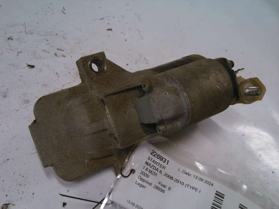 Starter til Mazda 6, 2008-2010 (Type II, Fase 1)  (M000T32871)