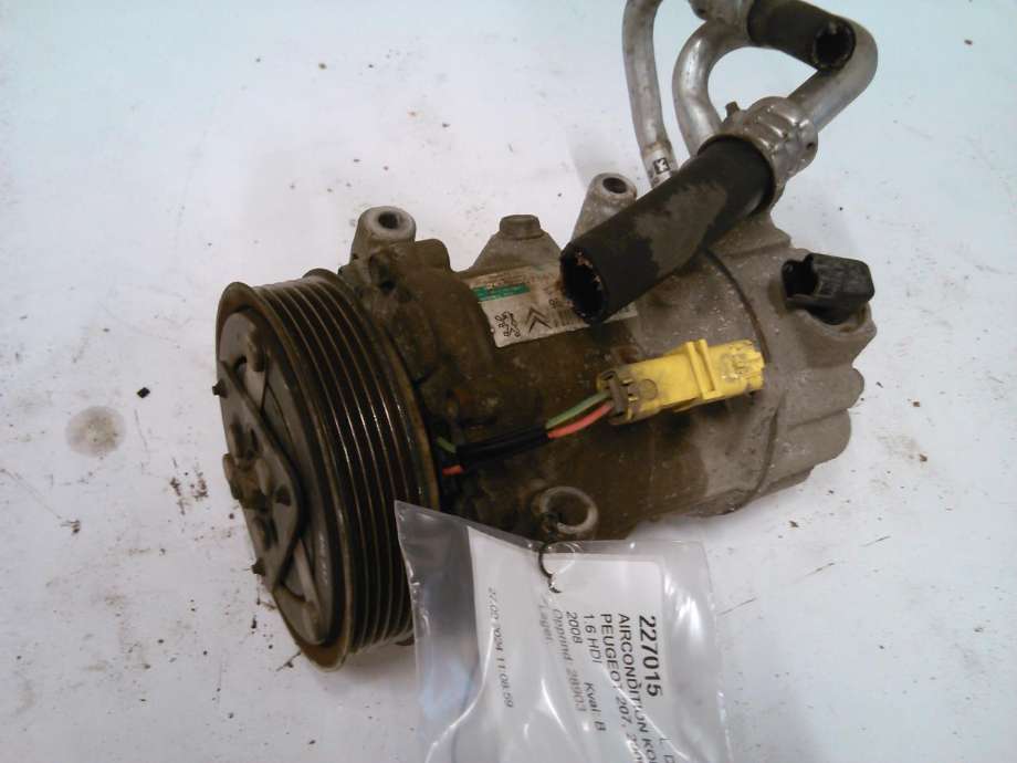 Aircondition kompressor til Peugeot 207, 2006-2012  (SANDEN|9659875780)