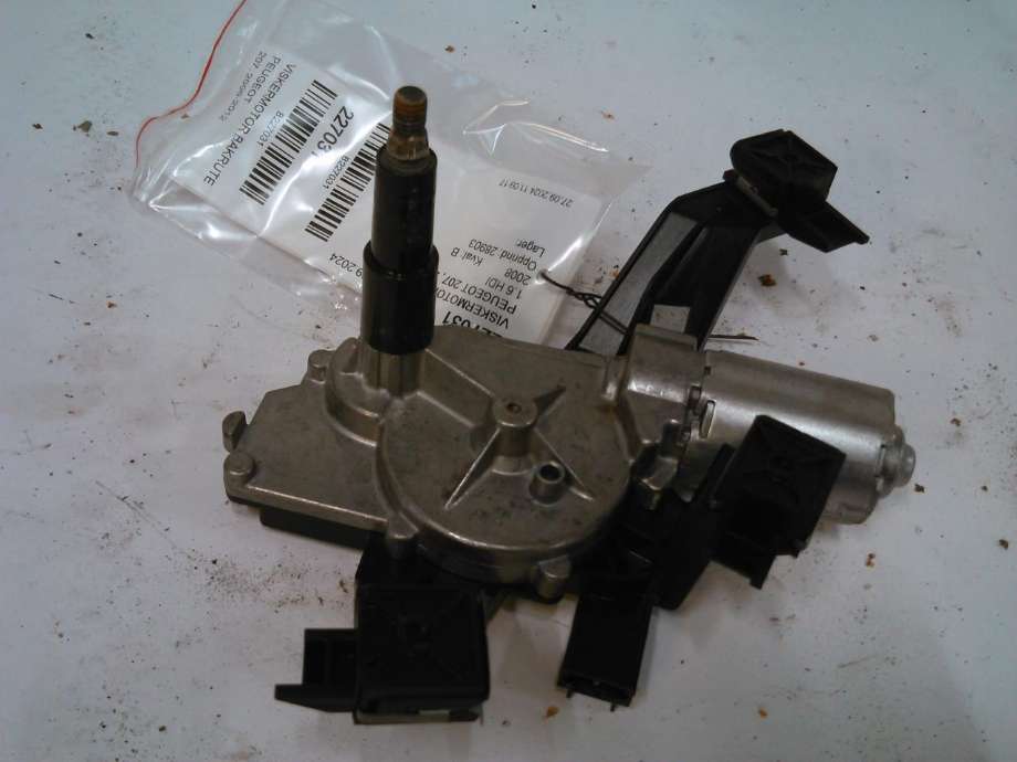 Viskermotor bakrute til Peugeot 207, 2006-2012  (BOSCH|0390201813)