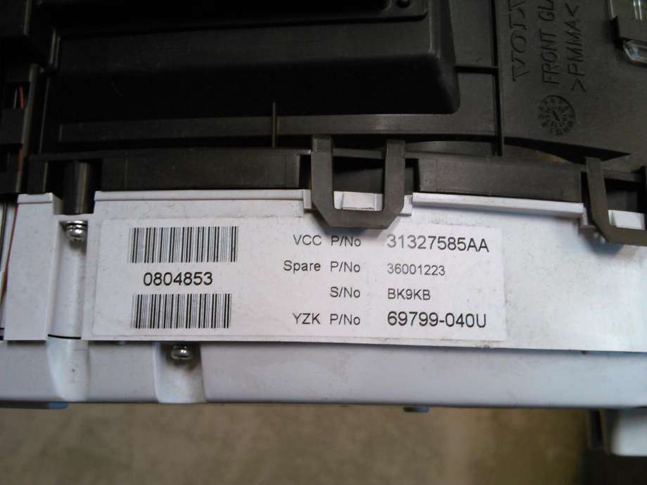 Instrumentpanel til Volvo V60 2010-2013 (Type I, Fase 1)  (31327585AA|36001223|69799-040u)