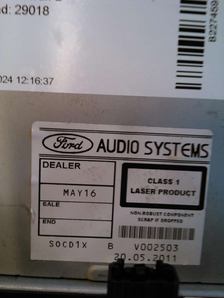 Bilstereo til Ford Mondeo 2011-2014 (Type IV, Fase 2)  (BS7T-18C939-FA|)