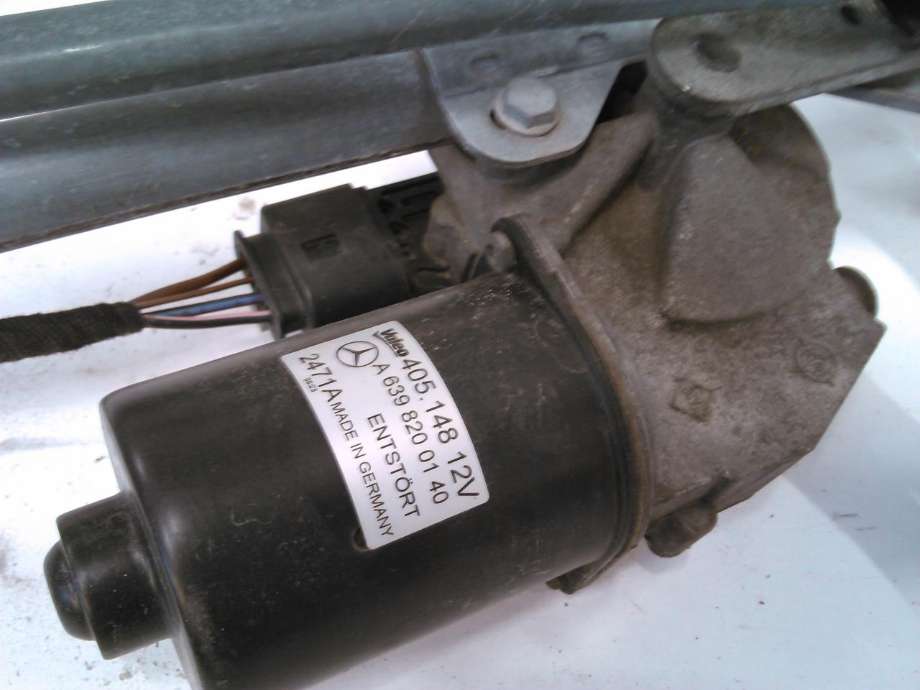 Viskermotor frontrute komplett m/overføring til Mercedes Vito/Viano 2010-2014 (Fase 2) (W639) (W639) (VALEO|405.148|A6398200140|)