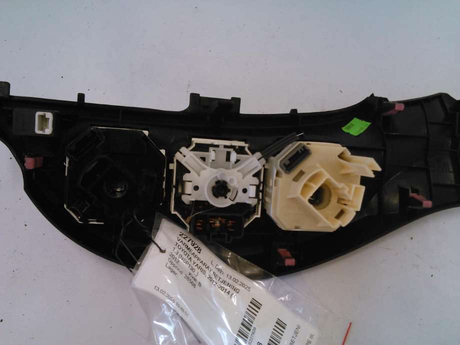 Varmeapparat betjening til Toyota Yaris 2012-2014 (Type III, Fase 1)  