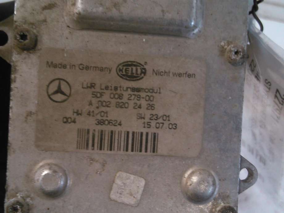 Styreenhet xenon/ballast til Mercedes E-Klasse 2002-2006 (Fase 1) (W211) (W211) (HELLA|A0028202426|5DF008279-00|)