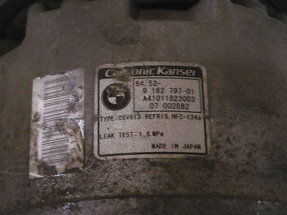 Aircondition kompressor til BMW X3 2007-2010 (Fase 2) (E83) (E83) (9182797-01|A41011823003|)