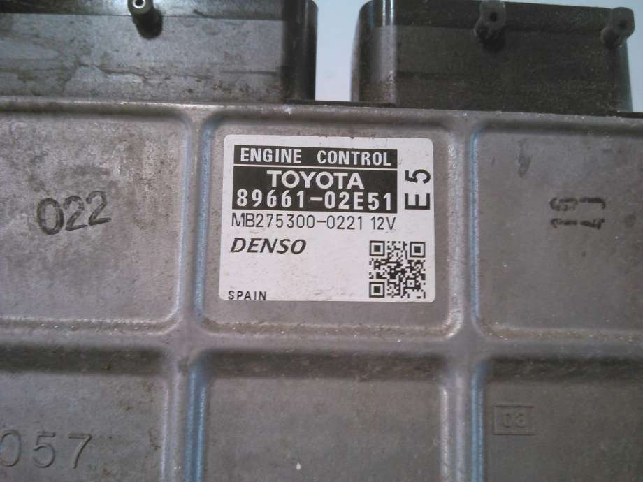 Styreenhet motor til Toyota Auris 2007-2010 (Type I, Fase 1)  (DENSO|89661-02E51|MB275300-0221|)