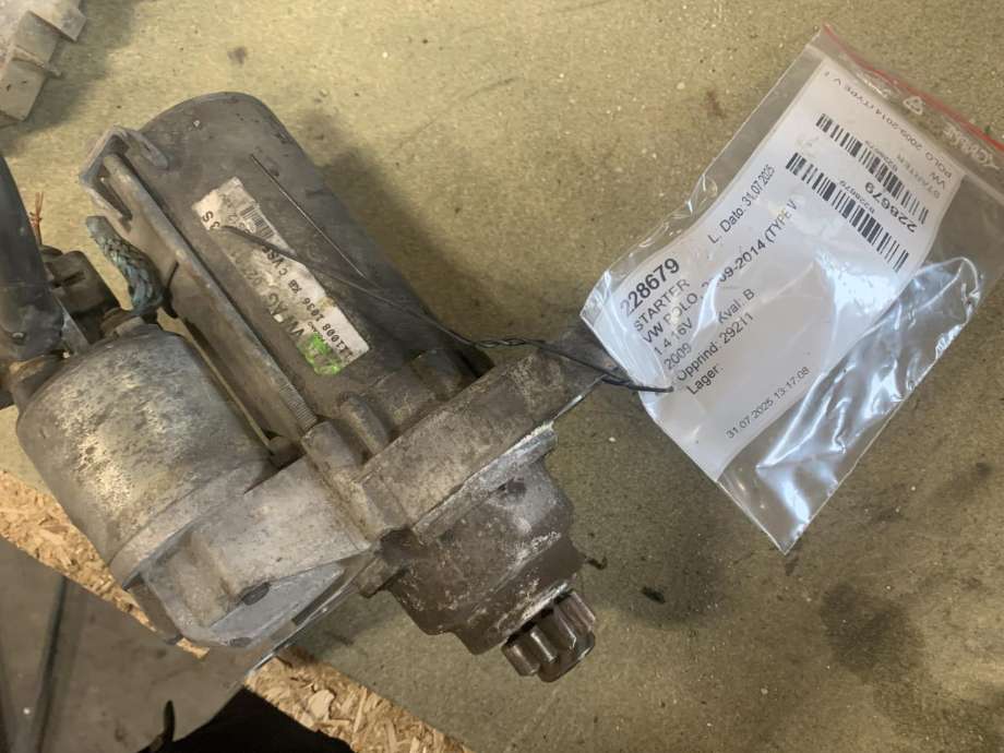 Starter til VW Polo, 2009-2014 (Type V, Fase 1)  (VALEO|02T 911 023 S)