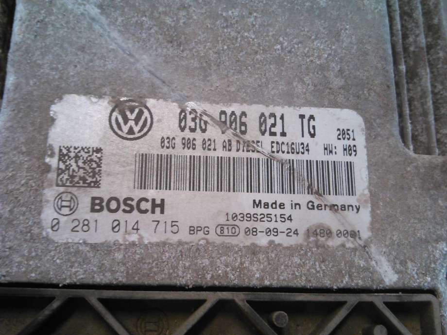 Styreenhet motor til Škoda Octavia 2009-2013 (Type II, Fase 2)  (03G906021TG|0281014715|)