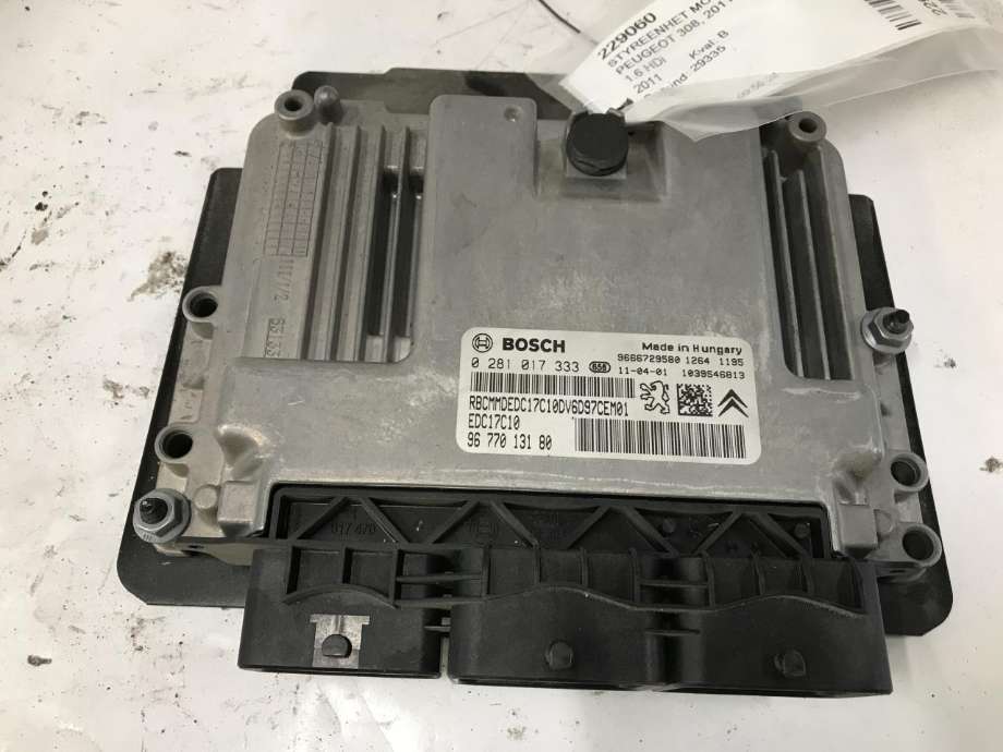 Styreenhet motor til Peugeot 308, 2011-2013 (Type I, Fase 2)  (BOSCH|0281017333)