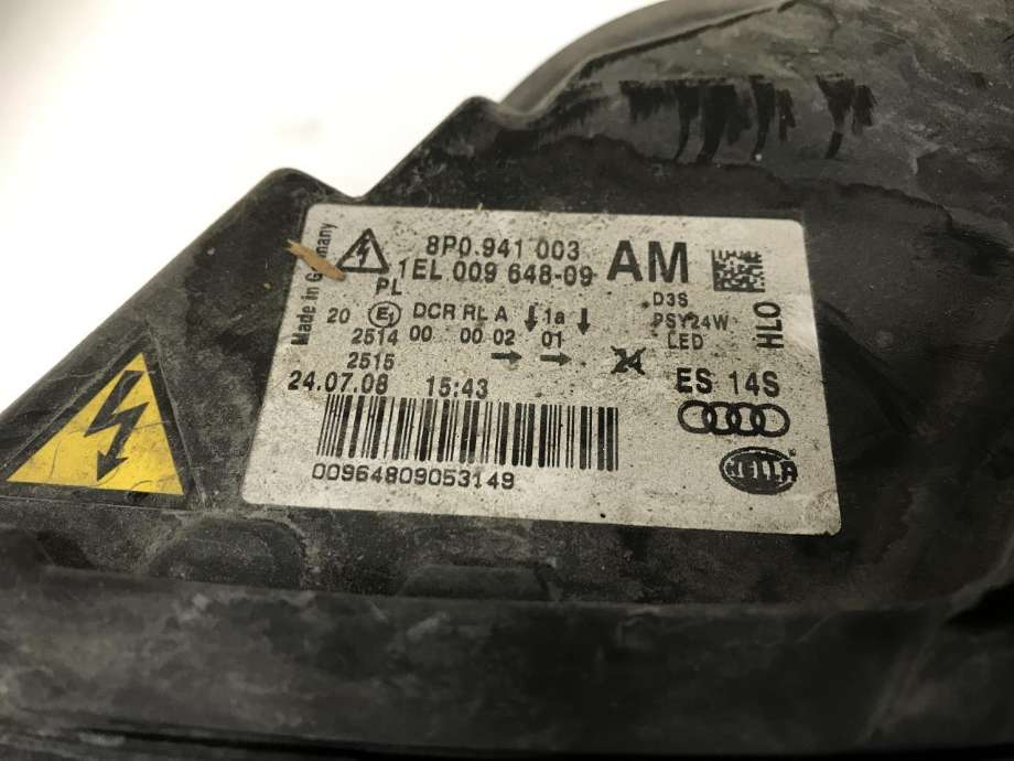 Frontlykt venstre xenon til Audi A3 2003-2008 (Type II, Fase 1)  