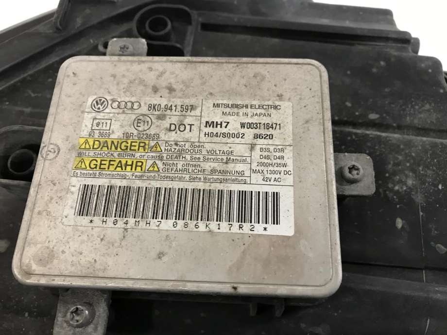 Frontlykt venstre xenon til Audi A3 2003-2008 (Type II, Fase 1)  