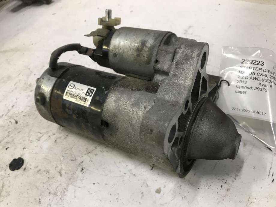 Starter diesel til Mazda CX-5, 2012-2017 (Type I)  (M001T81582)