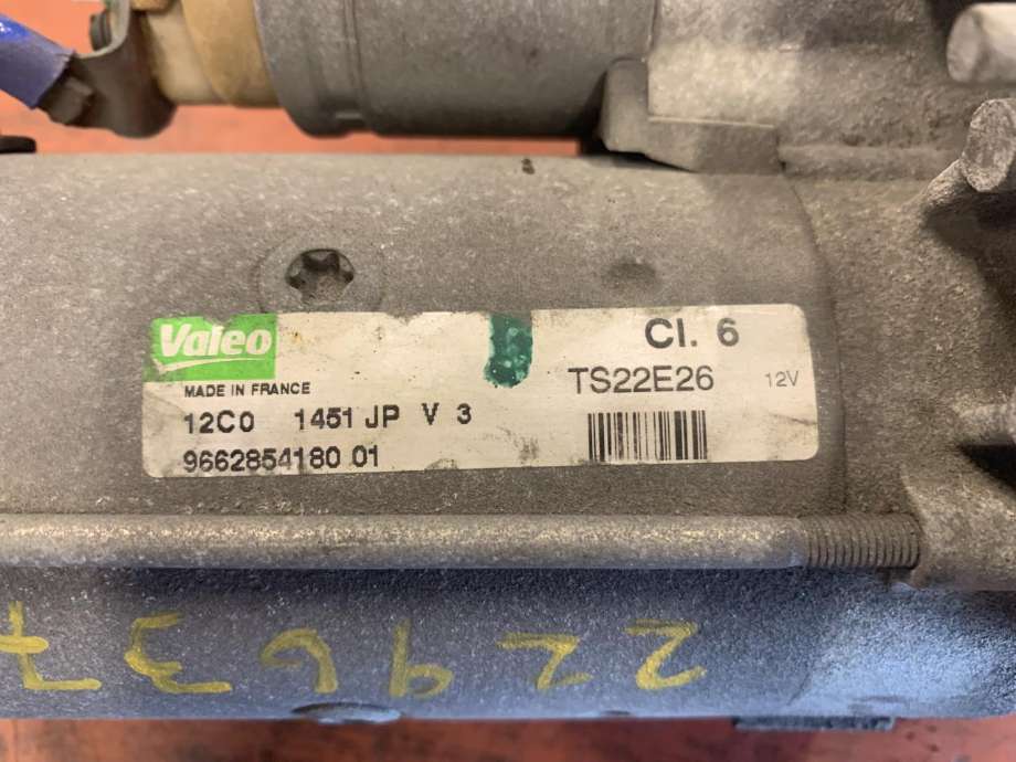 Starter diesel til Peugeot 308 2007-2011 (Type I, Fase 1)  (VALEO|9662854180 01|)