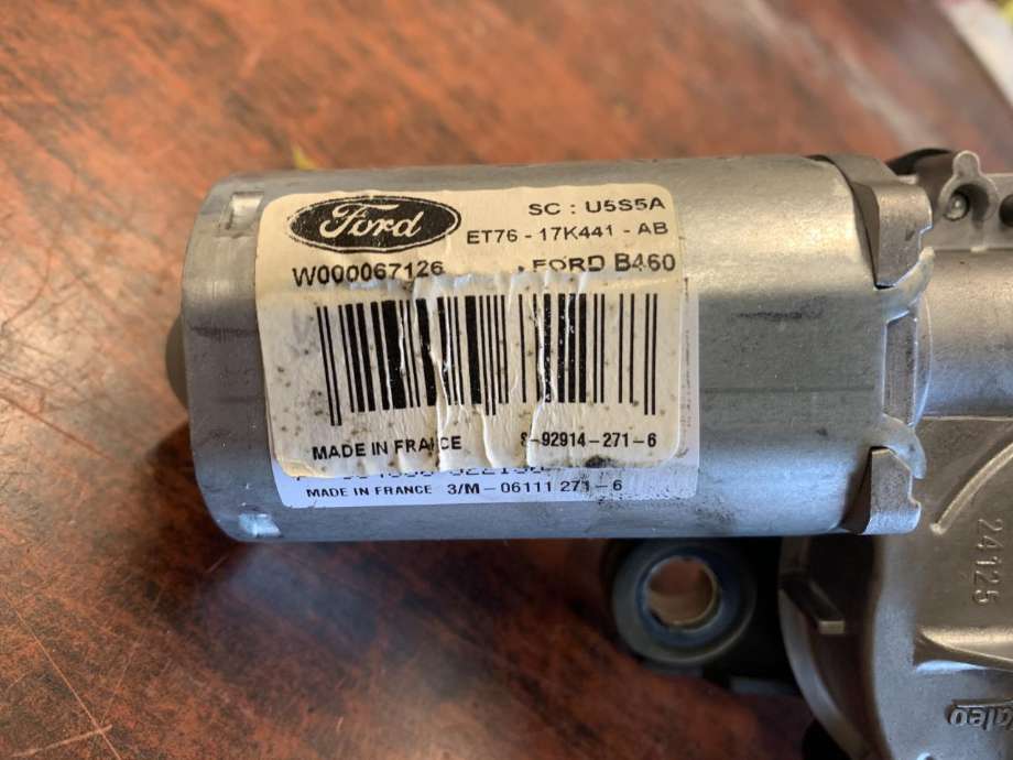 Viskermotor bakrute til Ford Transit Courier 2014-2018 (Type I, Fase 1)  (S-92914-271-6|W000067126|3/M-06111 271-6)