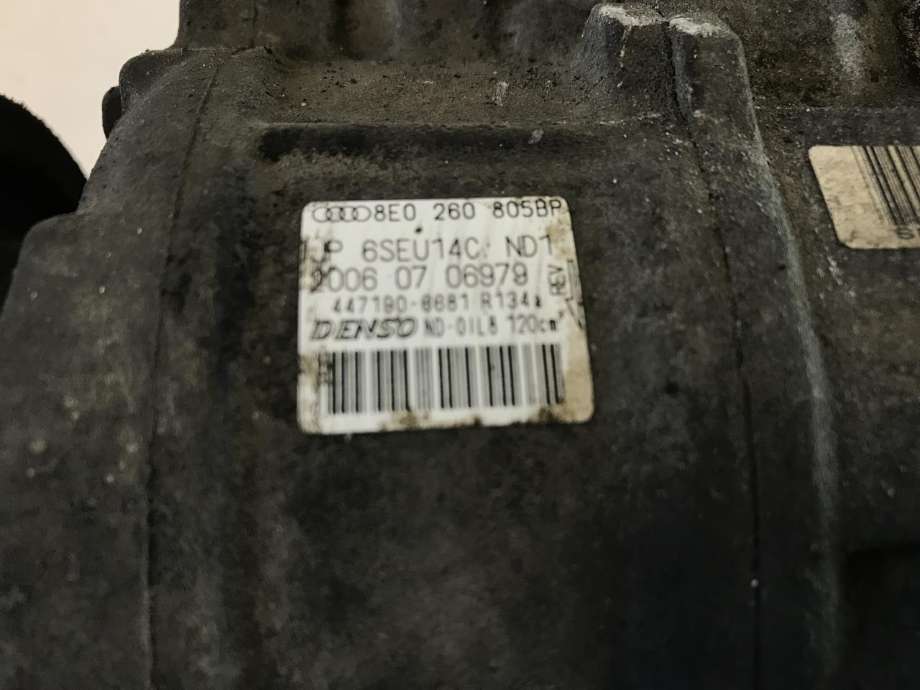 Aircondition kompressor til Audi A4 2004-2008 (Type III) (B7) (B7) (DENSO|8E0260805BP|447190-6681|)