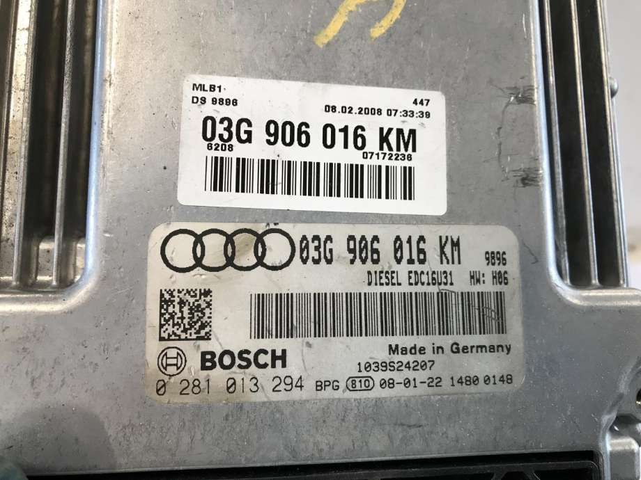 Styreenhet motor til Audi A4 2004-2008 (Type III) (B7) (B7) (BOSCH|0281013294|03G906016KM|)