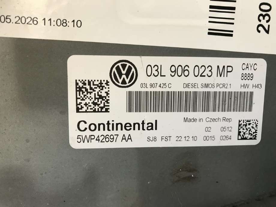 Styreenhet motor til VW Golf, Plus/Cross 2009-2013 (Fase 2)  (CONTINENTAL|03L906023MÅ|)