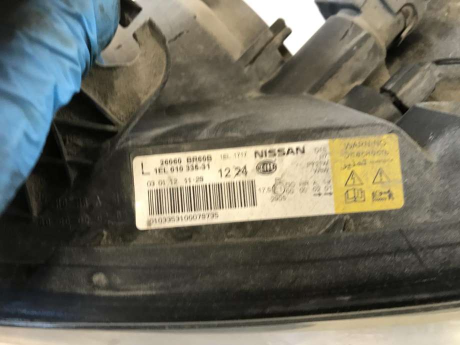 Frontlykt venstre xenon til Nissan Qashqai 2010-2014 (Type I, Fase 2)  